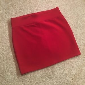 Forever 21 Tight Red Skirt